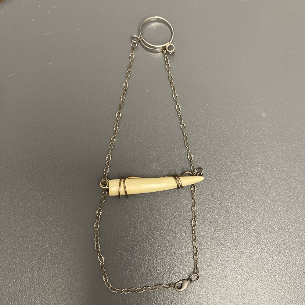 Ring and and bone bracelet